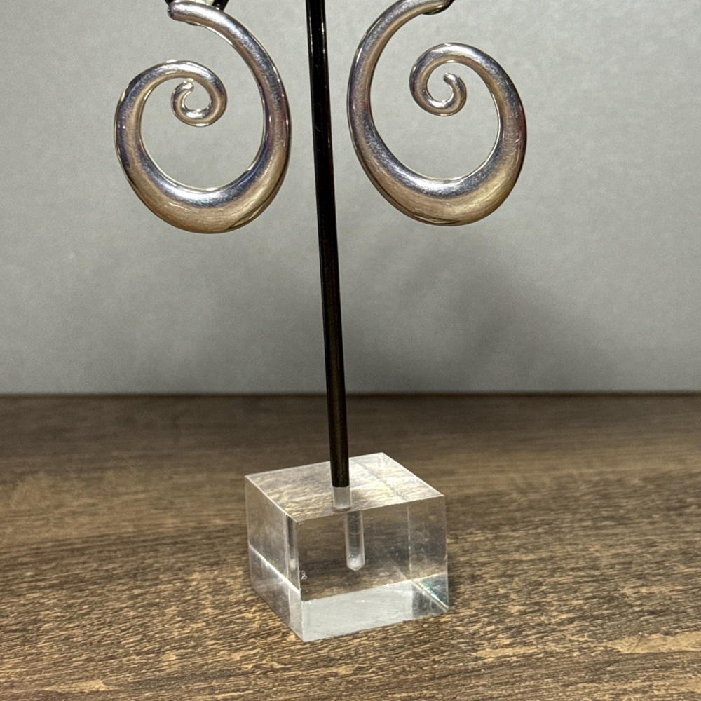 Sterling Silver Spiral Earrings